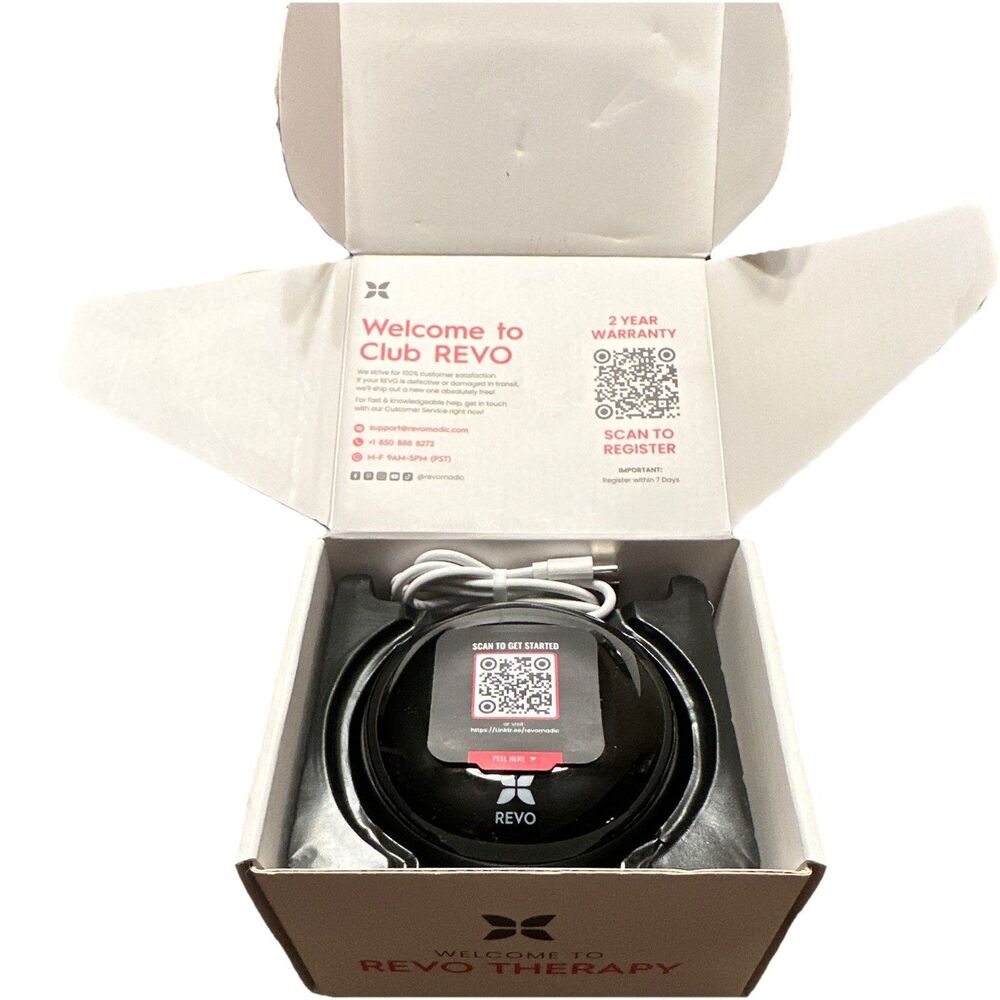 REVO Smart Cupping Therapy Massager 4-in-1 Red Light Heat Portable NEW